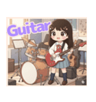 軽音部の女の子②ステッカー風♡（個別スタンプ：25）