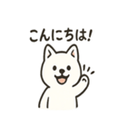 真っ白柴犬の日常スタンプ（個別スタンプ：12）