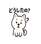 真っ白柴犬の日常スタンプ（個別スタンプ：27）