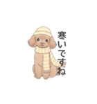 トイプードル ブラウン（使いやすい敬語）（個別スタンプ：37）