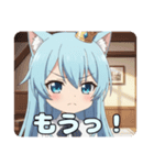 前髪ぱっつんアリサスタンプ（個別スタンプ：4）