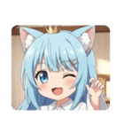 前髪ぱっつんアリサスタンプ（個別スタンプ：23）