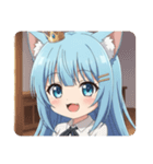 前髪ぱっつんアリサスタンプ（個別スタンプ：28）