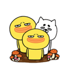 くちばしぽってりヒヨコたち（個別スタンプ：19）