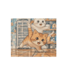 動く！ドット絵風のネコ（個別スタンプ：2）