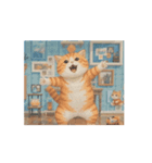 動く！ドット絵風のネコ（個別スタンプ：7）