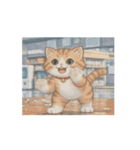 動く！ドット絵風のネコ（個別スタンプ：13）