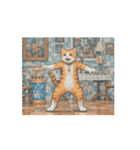 動く！ドット絵風のネコ（個別スタンプ：16）