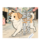 【犬】浮世絵風なワンちゃん達（個別スタンプ：13）