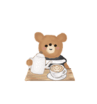 秋を楽しむ くま＆カフェ（個別スタンプ：1）