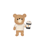 秋を楽しむ くま＆カフェ（個別スタンプ：3）