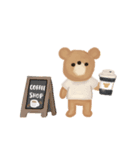 秋を楽しむ くま＆カフェ（個別スタンプ：6）