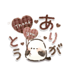 優しい！秋に使える！シマエナガ❤️（個別スタンプ：21）