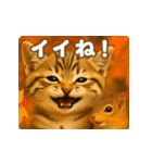 飛び出す！秋のネコたちにゃんだふる♡（個別スタンプ：2）