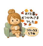 キュート♡おだんごガール・秋【3D】（個別スタンプ：11）