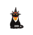 ハロウィーンの仮装した猫ちゃんスタンプ（個別スタンプ：2）