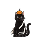 ハロウィーンの仮装した猫ちゃんスタンプ（個別スタンプ：3）