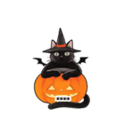 ハロウィーンの仮装した猫ちゃんスタンプ（個別スタンプ：5）