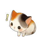 毎日使える！可愛い三毛猫スタンプ（個別スタンプ：8）