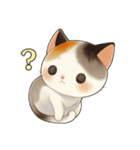 毎日使える！可愛い三毛猫スタンプ（個別スタンプ：9）