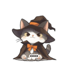 ハロウィンな猫ちゃんスタンプ（個別スタンプ：2）