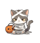 ハロウィンな猫ちゃんスタンプ（個別スタンプ：6）