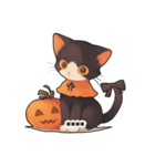 ハロウィンな猫ちゃんスタンプ（個別スタンプ：9）