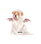 ハロウィーンのコスプレをしたわんちゃん（個別スタンプ：3）