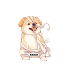 ハロウィーンのコスプレをしたわんちゃん（個別スタンプ：4）