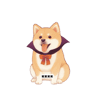 ハロウィーンのコスプレをしたわんちゃん（個別スタンプ：7）