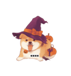 ハロウィーンのコスプレをしたわんちゃん（個別スタンプ：9）