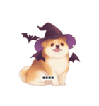 ハロウィーンのコスプレをしたわんちゃん（個別スタンプ：12）