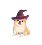 ハロウィーンのコスプレをしたわんちゃん（個別スタンプ：13）