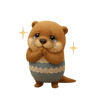mottoのカワウソンヌ♡晴れ時々曇り（個別スタンプ：14）