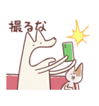 享年さんとしろさん-映画タイム！日本語版（個別スタンプ：13）
