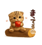 ねこちぃず♡ふんわり3D♡秋（個別スタンプ：17）