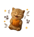 ねこちぃず♡ふんわり3D♡秋（個別スタンプ：20）