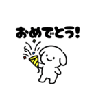表情を変えない犬？（黒）（個別スタンプ：12）
