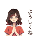 ちょうどいい女性★シンプル断り（個別スタンプ：3）