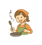 料理女子の毎日使える日常会話スタンプ（個別スタンプ：5）