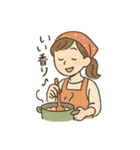 料理女子の毎日使える日常会話スタンプ（個別スタンプ：32）