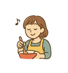 料理女子の毎日使える日常会話スタンプ（個別スタンプ：37）