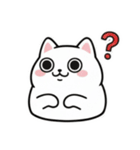 白にゃんこ喜怒哀楽（個別スタンプ：13）