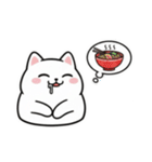 白にゃんこ喜怒哀楽（個別スタンプ：14）