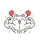 白にゃんこ喜怒哀楽（個別スタンプ：19）