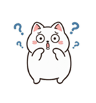 白にゃんこ喜怒哀楽（個別スタンプ：25）