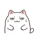 白にゃんこ喜怒哀楽（個別スタンプ：32）