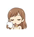 かわいい女の子 色々な表情（個別スタンプ：3）