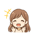 かわいい女の子 色々な表情（個別スタンプ：4）