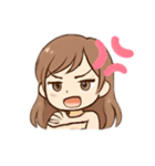 かわいい女の子 色々な表情（個別スタンプ：6）
